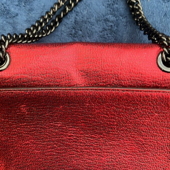 NWOT Coach Parker 18 Mini Metallic Leather Convertible Bag - Picture 10 of 14